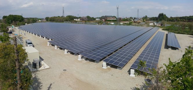 太陽光発電所：群馬県館林市